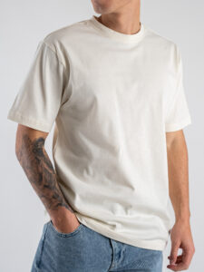 ONLY&SONS T-shirt basica over in cotone FRED 22022532 Antique White (1)