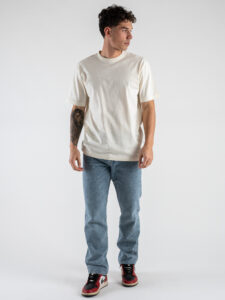 ONLY&SONS T-shirt basica over in cotone FRED 22022532 Antique White (2)