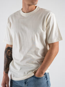 ONLY&SONS T-shirt basica over in cotone FRED 22022532 Antique White (3)