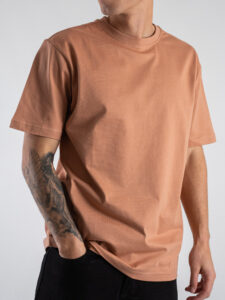 ONLY&SONS T-shirt basica over in cotone FRED 22022532 Cork (3)