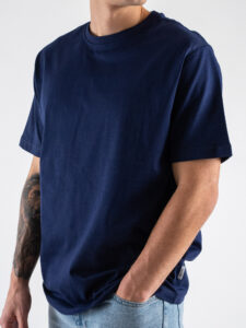ONLY&SONS T-shirt basica over in cotone FRED 22022532 Evening Blue (1)