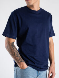 ONLY&SONS T-shirt basica over in cotone FRED 22022532 Evening Blue (3)