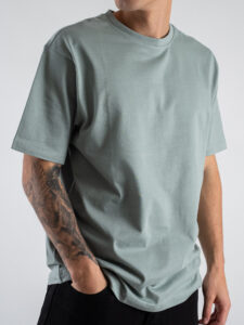 ONLY&SONS T-shirt basica over in cotone FRED 22022532 Iceberg Green (3)