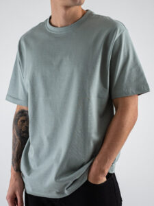 ONLY&SONS T-shirt basica over in cotone FRED 22022532 Iceberg Green (4)