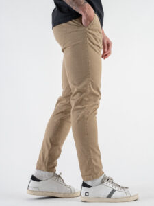 BERNA Pantalone chinos leggero microlavorato 243218 Coloniale (4)