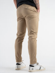 BERNA Pantalone chinos leggero microlavorato 243218 Coloniale (5)