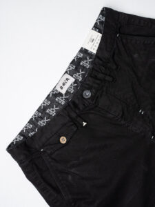 BERNA Pantalone chinos leggero microlavorato 243218 Nero (2)