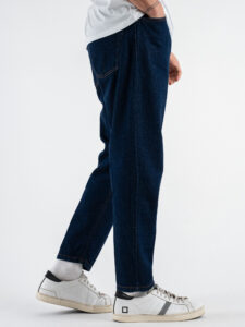 BLACK SUNDAY Jeans scuro a gamba morbida GPE351 Blu (5)