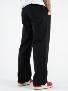 Coordinato con Giacchetta zip + Pantalone baggy KX2223A Nero (1)