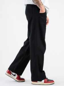 Coordinato con Giacchetta zip + Pantalone baggy KX2223A Nero (9)