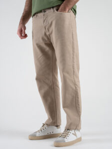 ESTASI Jeans liscio con gamba morbida JORDAN Beige (3)
