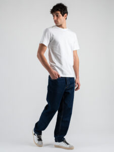 ESTASI Jeans liscio con gamba morbida JORDAN Blu Scuro (2)
