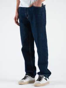ESTASI Jeans liscio con gamba morbida JORDAN Blu Scuro (3)