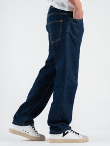 ESTASI Jeans liscio con gamba morbida JORDAN Blu Scuro (5)