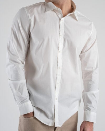 GIANNI LUPO Camicia in cotone con collo grande GL070DA Bianco 1 Nuovi Arrivi