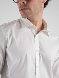 GIANNI LUPO Camicia in cotone con collo grande GL070DA Bianco (2)