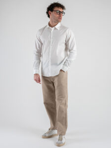 GIANNI LUPO Camicia in cotone con collo grande GL070DA Bianco (4)