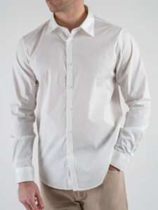 GIANNI LUPO Camicia in cotone con collo grande GL070DA Bianco (5)