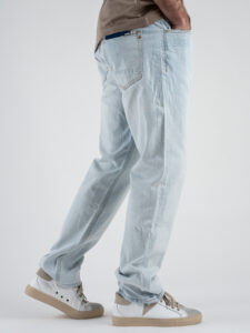 GIANNI LUPO Jeans liscio gamba stretta Straight ALEX106 GL6331Q Azzurro Chiarissimo (5)