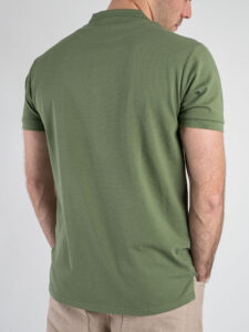 GIANNI LUPO t-shirt serafino in Piquet GL2255F Salvia (5)