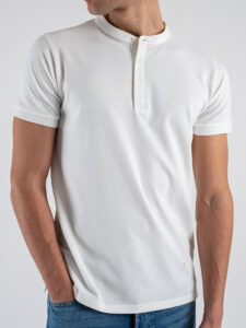 GIANNI LUPO t-shirt serafino in Piquet GL2255F White (1)