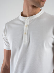 GIANNI LUPO t-shirt serafino in Piquet GL2255F White (5)