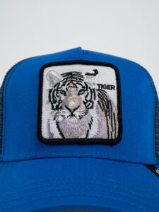 GOORIN BROS Cappellino blu royal con patch bianca stampa tigre TIGER (2)