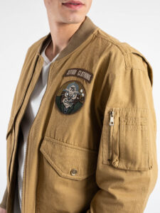 IMPERIAL Bomber con pacth, zip ed elatico in vita V815732418 (4)