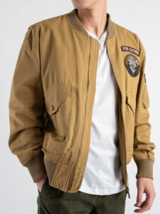 IMPERIAL Bomber con pacth, zip ed elatico in vita V815732418 (5)