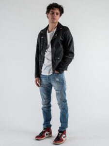 IMPERIAL Chiodo in ecopelle con zip U3025710 Nero (1)