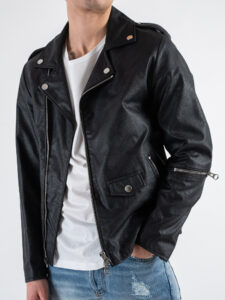 IMPERIAL Chiodo in ecopelle con zip U3025710 Nero (2)