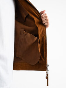 IMPERIAL Giubbino in renna con zip e tasche frontali V7281IMP2J Cognac (2)