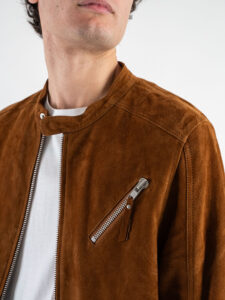 IMPERIAL Giubbino in renna con zip e tasche frontali V7281IMP2J Cognac (5)
