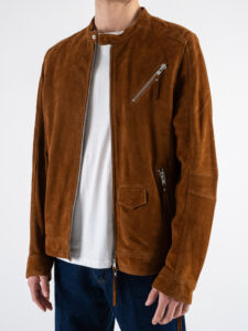 IMPERIAL Giubbino in renna con zip e tasche frontali V7281IMP2J Cognac (6)