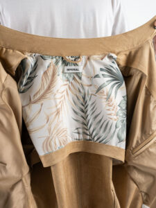 IMPERIAL Giubbino leggero in ecocamoscio con collo coreana V81986538 Beige (1)