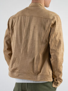 IMPERIAL Giubbino leggero in ecocamoscio con collo coreana V81986538 Beige (6)