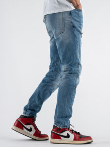 IMPERIAL Jeans con rotture a gamba morbida P8379MANOL Blu Denim (3)