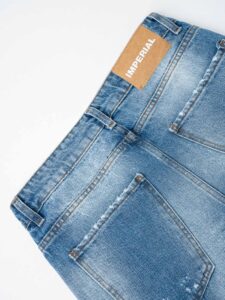 IMPERIAL Jeans con rotture a gamba morbida P8379MANOL Blu Denim (6)