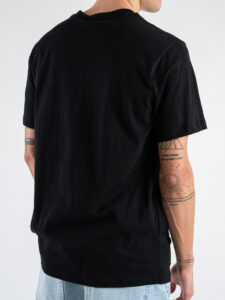 IMPERIAL T-shirt over tinta unita con inserti a taglio vivo TV14IDVL Nera (3)