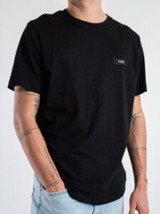 IMPERIAL T-shirt over tinta unita con scritta sul cuore TV26IDVRHL Nera (3)