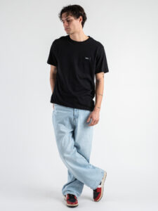 IMPERIAL T-shirt over tinta unita con scritta sul cuore TV26IDVRHL Nera (4)
