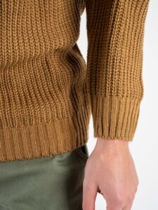 Maglione dolcevita tinta unita HE325 Camel (1)