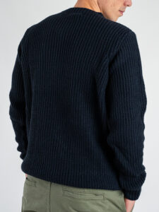 Maglione girocollo misto lana 316 Blu (5)