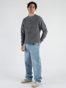 Maglione girocollo misto lana 316 Grigio (1)