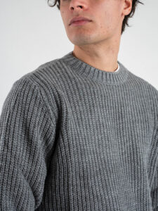 Maglione girocollo misto lana 316 Grigio (4)