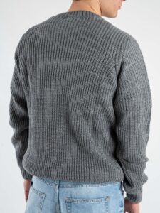 Maglione girocollo misto lana 316 Grigio (5)