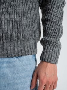 Maglione girocollo misto lana 316 Grigio (6)