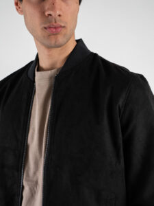ONLY&SONS Bomber suede con elastico sul polso e fondo LUCAS 22027463 Black (3)