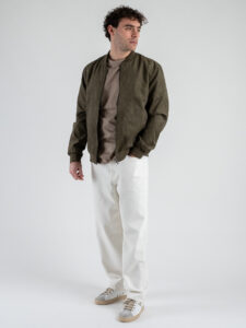 ONLY&SONS Bomber suede con elastico sul polso e fondo LUCAS 22027463 Oliver Night (1)