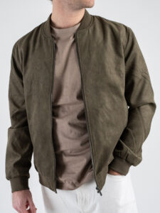 ONLY&SONS Bomber suede con elastico sul polso e fondo LUCAS 22027463 Oliver Night (2)